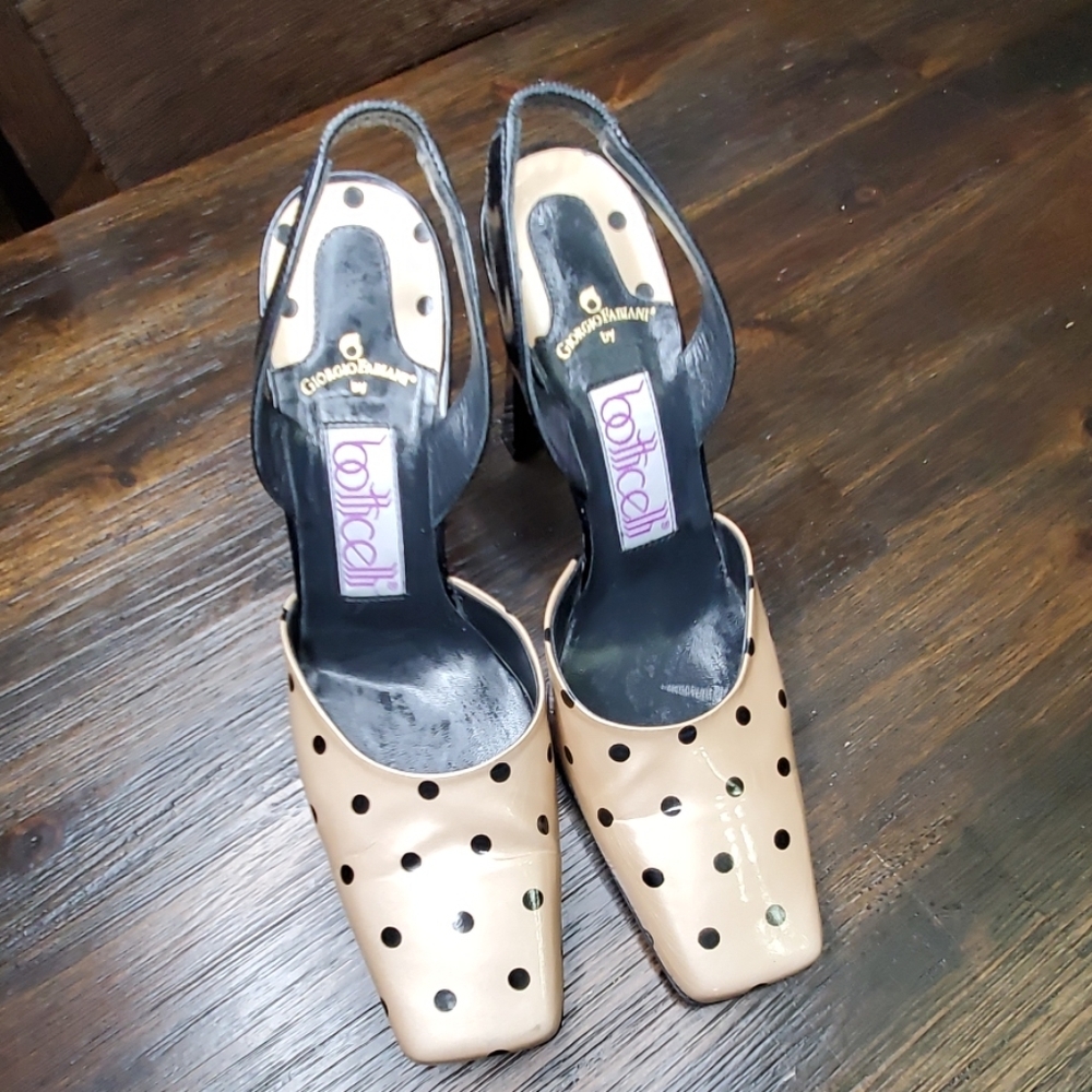giorgio fabiani by botticelli polkat dots sandals